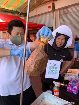 柴原精肉店さんのジビエソーセージを皆さまに振舞いました🍗　～寝屋川　お米屋さん～